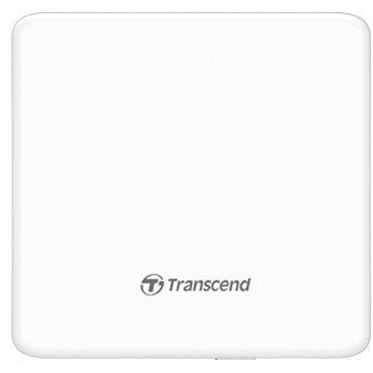 Зовнішній оптичний привід Transcend, White, DVD+/-RW, Ultra Slim, USB 2.0 (TS8XDVDS-W) 7373550 фото