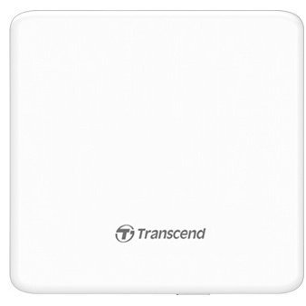 Зовнішній оптичний привід Transcend, White, DVD+/-RW, Ultra Slim, USB 2.0 (TS8XDVDS-W) 7373550 фото