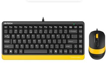 Комплект A4Tech Fstyler F1110 Bumblebee, USB, кабель 1.5м 8458590 фото