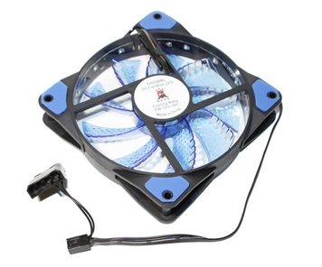 Вентилятор 120 mm Cooling Baby 12025BBL 120x120x25мм, BB, 22дБ, 12V, 1000 об/ми, LED blue, прозорий, 3-pin+4-pin(Molex) 4972440 фото