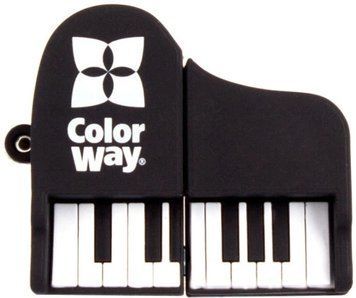 Флеш накопитель USB 64Gb ColorWay "Piano", Black, USB 3.0 (CW-USBPO64) 9575370 фото