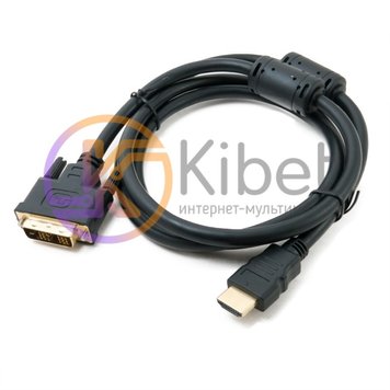 Кабель HDMI - DVI 1.5 м Extradigital Black, позолоченные коннекторы (KBH1684) 4779270 фото