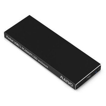 Карман внешний M.2 Maiwo K16NC, Black, USB 3.1 Type-C, формат 2230/2242/2260/2280 5493480 фото