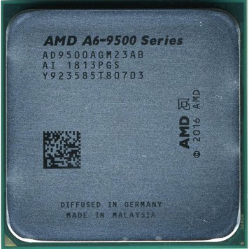 Процесор AMD (AM4) A6-9500, Tray, 2x3.5 GHz (AD9500AGM23AB) 6381960 фото