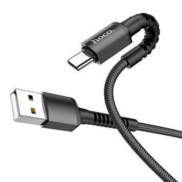 Кабель USB AM - Type-C, 1 м, Black, Hoco X71 "Especial", 3A 9220410 фото