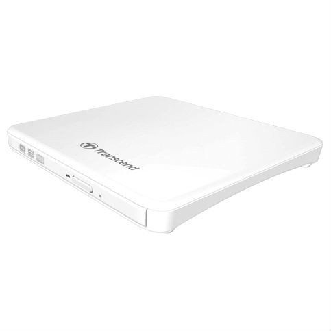 Зовнішній оптичний привід Transcend, White, DVD+/-RW, Ultra Slim, USB 2.0 (TS8XDVDS-W) 7373550 фото