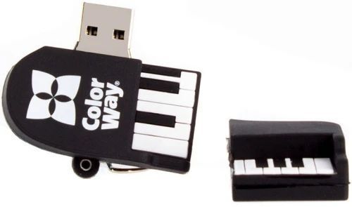 Флеш накопитель USB 64Gb ColorWay "Piano", Black, USB 3.0 (CW-USBPO64) 9575370 фото