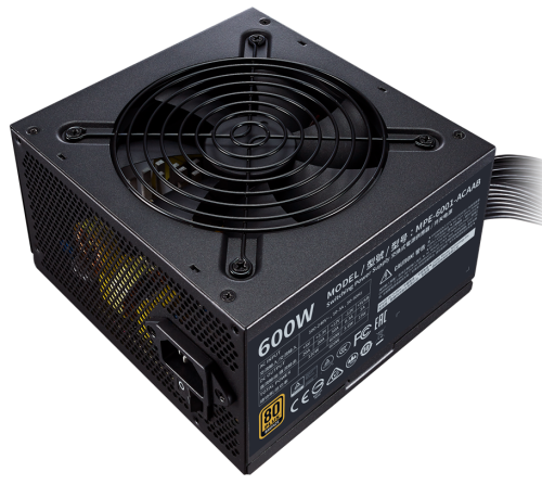 Блок живлення 600W, Cooler Master MWE 600 Bronze - V2, Black, 80+ BRONZE (MPE-6001-ACAAB-EU) 6464700 фото