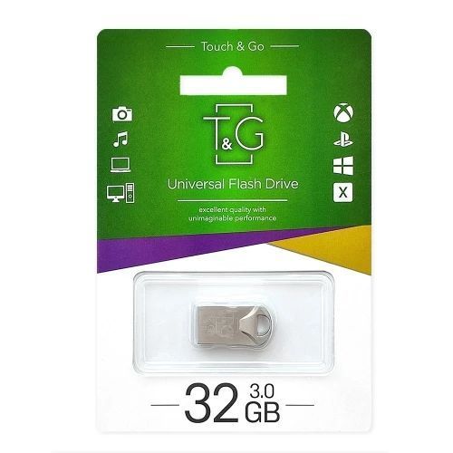 Флеш накопитель USB 32Gb T&G Metal TG106, Silver, USB 3.0 (TG106-32G3) 6162660 фото