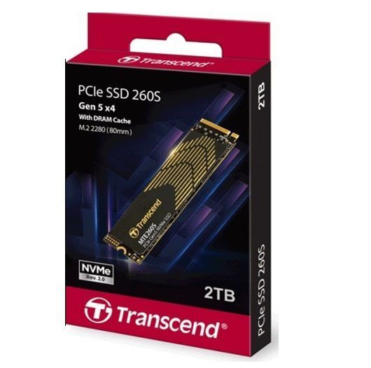 Твердотільний накопичувач SSD 2Tb, Transcend 260S, PCI-E 5.0 x4, M.2 (TS2TMTE260S) 9431700 фото