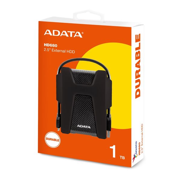Внешний жесткий диск 1Tb ADATA HD680 "Durable", Black (AHD680-1TU31-CBK) 5038320 фото