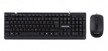 Комплект Maxxter KMS-CM-01-UA (клавіатура+миша) Black, USB 6773640 фото