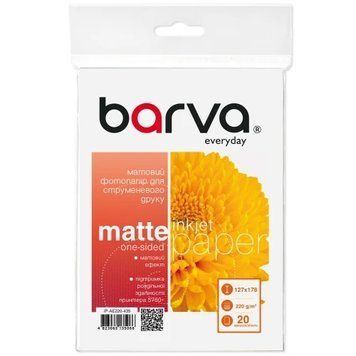 Фотобумага Barva, матовая, 13x18, 220 г/м&sup2;, 20 л, серия "Everyday" (IP-AE220-435) 9620520 фото
