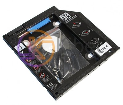 Шасси для ноутбука MDX V3.0, Black, 9.5 мм, для SATA 2.5', алюминиевый корпус 4815720 фото
