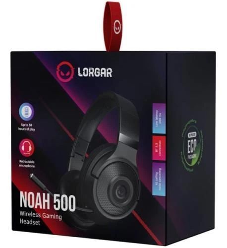 Навушники бездротові Lorgar Noah 500, Black (LRG-GHS500) 8523600 фото