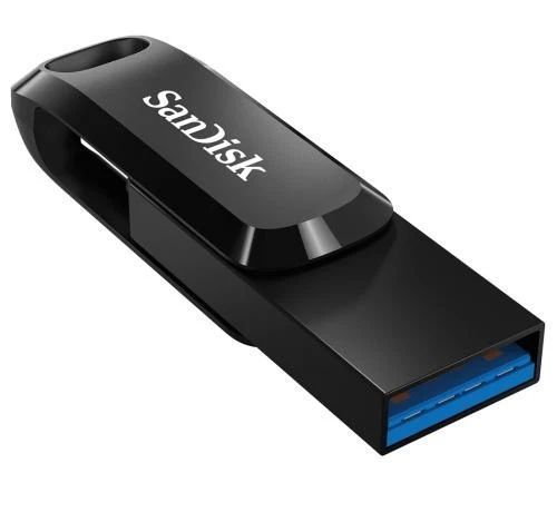 Флеш накопичувач USB 128Gb SanDisk Ultra Dual Go, Black, Type-C / USB 3.2 Gen 1 (SDDDC3-128G-G46) 7882080 фото
