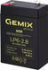 Аккумуляторная батарея Gemix, 6V, 2.8 Ач, AGM, T1 (LP6-2.8) 8221620 фото 1
