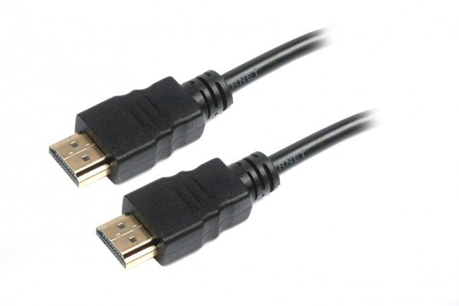 Кабель HDMI - HDMI 1 м Maxxter Black, V1.4, позолочені конектори (V-HDMI4-1M) 4857240 фото