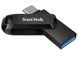 Флеш накопичувач USB 128Gb SanDisk Ultra Dual Go, Black, Type-C / USB 3.2 Gen 1 (SDDDC3-128G-G46) 7882080 фото 1