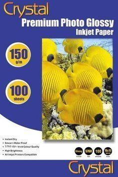 Фотопапір Crystal, глянсовий, A6 (10x15), 150 г/м&sup2;, 100 арк (GL-R6-150-100) 3168120 фото