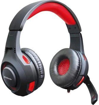 Наушники Defender Warhead G-450 USB, Black/Red (64146) 6142590 фото