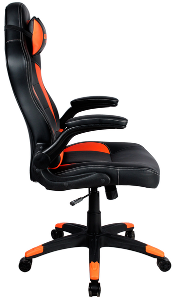 Игровое кресло Canyon Vigil, Black/Orange, эко-кожа, вращение на 360° (CND-SGCH2) 6112410 фото