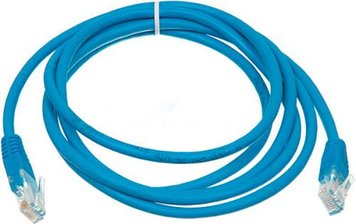 Патч-корд 0.25 м, UTP, Blue, Cablexpert, литий, RJ45, кат.5е (PP12-0.25M/B) 4037070 фото