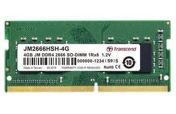 Память SO-DIMM, DDR4, 4Gb, 2666 MHz, Transcend JetRam, CL19, 1.2V (JM2666HSH-4G) 6689400 фото