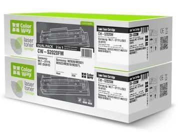Картридж Samsung MLT-D111S, Black, ColorWay, Dual Pack (CW-S2020FM) 4384800 фото