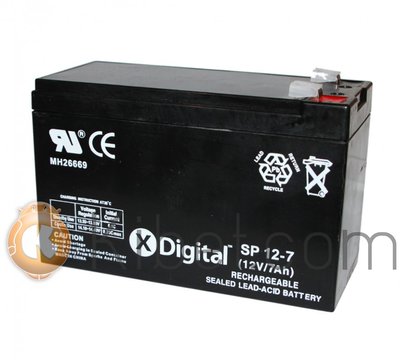 Батарея для ИБП 12В 7Ач X-Digital SP 12-7 (SW1270), 151х65х94 4418580 фото