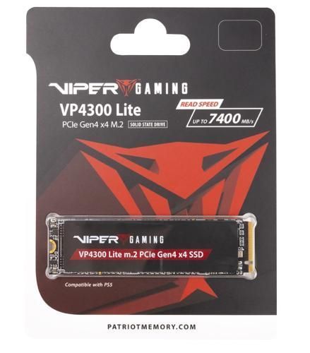 Твердотільний накопичувач SSD 4Tb, Patriot Viper VP4300 Lite, PCI-E 4.0 x4, M.2 (VP4300L4TBM28H) 8749290 фото