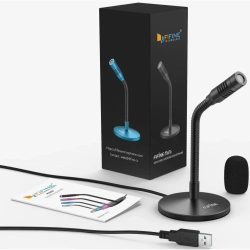 Микрофон Fifine K050, USB, на подставке, Black 9005130 фото
