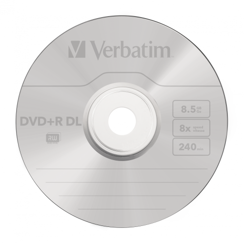 Диск DVD+R 50 Verbatim, 8.5Gb (Double Layer), 8x, Matt Silver, Cake Box (43758) 6041400 фото