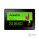 Твердотільний накопичувач 240Gb, ADATA Ultimate SU650, SATA3, 2.5', 3D TLC, 520/450 MB/s (ASU650SS-240GT-R) 5009010 фото 2