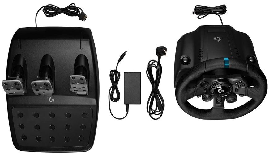 Кермо ігрове Logitech G923, Black, для ПК / PS4, 3 педалі (941-000149) 6382080 фото