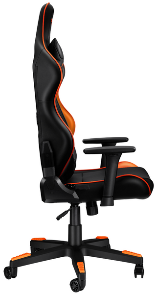 Игровое кресло Canyon Deimos, Black/Orange, эко-кожа, вращение на 360°, 3D-подлокотники (CND-SGCH4) 6112440 фото