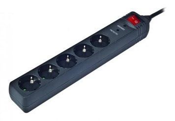 Фільтр мережевий EnerGenie, 5 розеток, 1.5 м, Black (SPG5-C-5) 6280320 фото