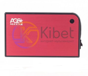 Карман внешний 2,5' Agestar 3UB 2A14 Red SATA USB3.0 3454440 фото