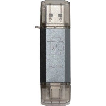 Флеш накопитель USB 64Gb T&G Star TG009TC, Silver, Type-C / USB 2.0 (TG009TC-64GSL) 9533490 фото
