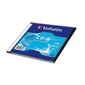 Диск CD-R Slim Case, Verbatim "Extra Protection", 700Mb, 52x (43347) 3856710 фото
