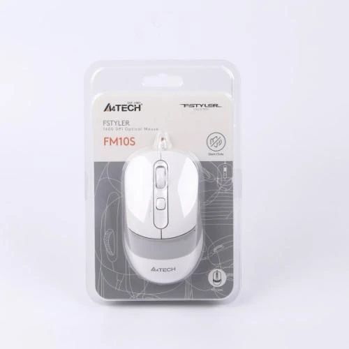 Миша A4Tech Fstyler FM10S 1600dpi White, USB, безшумна (FM10S White) 6040980 фото