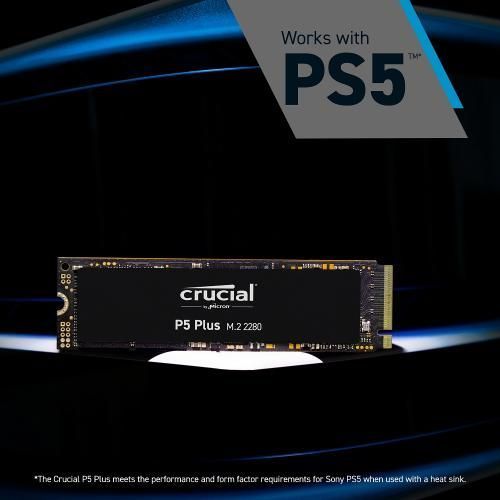 Твердотельный накопитель SSD 1Tb, Crucial P5 Plus, PCI-E 4.0 x4, M.2 (CT1000P5PSSD8) 7026660 фото