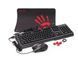Комплект Bloody B1700, клавіатура+миша+килимок, Black, USB 8458650 фото 5