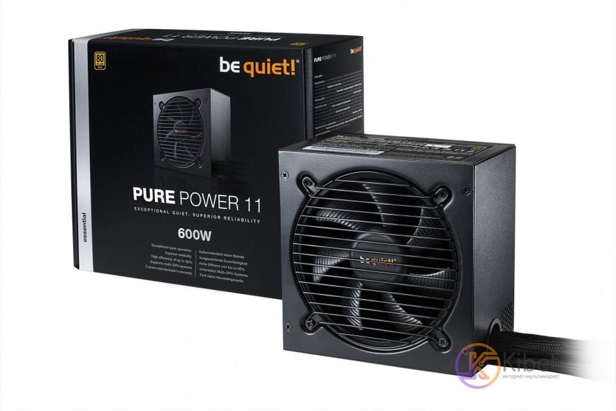 Блок питания be quiet! Pure Power 11 600W (BN294) 120mm, ATX, 20+4, 4+4, 4*6+2pc 5519940 фото