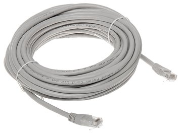 Патч-корд 10 м, UTP, Grey, ATcom, литий, RJ45, кат.5е (9167) 1839000 фото