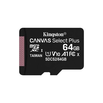 Карта пам'яті microSDXC, 64Gb, Kingston Canvas Select Plus, без адаптера (SDCS2/64GBSP) 5511180 фото