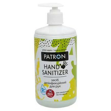 Антисептик спиртовий Patron "Green Apple", 700 мл (F3-036-0.7L) 6795960 фото