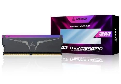 Память 16Gb DDR4, 2666 MHz, Arktek Thunderbird, RGB, Black (AKD4S16P2666HL) 9674640 фото