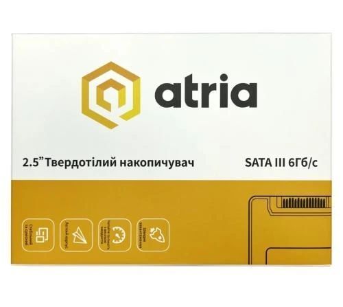 Твердотільний накопичувач SSD 256Gb, Atria XT200, SATA3, 2.5" (ATSATXT200/256) 8563440 фото