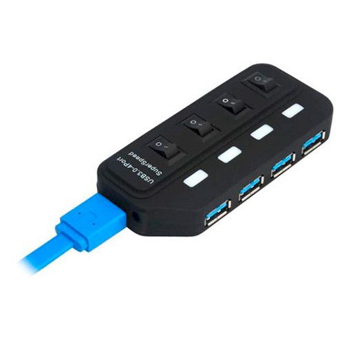 Концентратор USB 2.0 Lapara LA-USB305 black 4 порта USB 3.0 5493870 фото